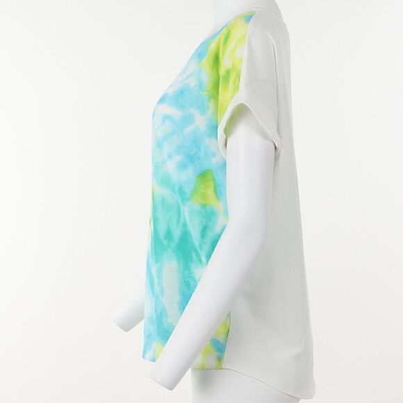 Calvin Klein Tie-Dye Mixed-Media Top - Picture 3 of 5